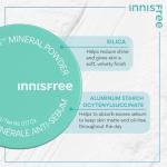 innisfree No Sebum Matte Mineral Powder, Korean Loose Setting Powder for Blurring, Shine Control, Fragrance-Free, Translucent