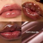 fwee 3D Voluming Gloss 30% (Sheer) | High Shine, Non-Sticky Lip Gloss for Makeup | Long-Lasting, Moisturizing Gel Formula – Dirty Cola 30% | 30% & 70% Pigment Options | Stocking Stuffers | 5.3g