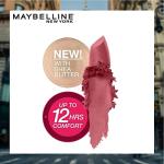 Maybelline New York Color Sensational Lipstick, Lip Makeup, Matte Finish, Hydrating Lipstick, Nude, Pink, Red, Plum Lip Color, Touch Of Spice, 1 Count