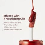 fwee 3D Voluming Gloss 30% (Sheer) | High Shine, Non-Sticky Lip Gloss for Makeup | Long-Lasting, Moisturizing Gel Formula – Dirty Cola 30% | 30% & 70% Pigment Options | Stocking Stuffers | 5.3g