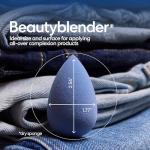 Beautyblender® |Denim Limited Edition Beauty Blender Sponge, Super-Soft Foam Easily Blends Foundations, Powders & Creams, Made in USA, Reusable, Washable, Streak Free Application, Vegan, Cruelty Free