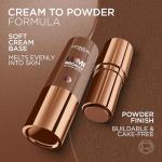 L'Oreal Paris Lumi Bronze Le Stick Soleil Bronzer Stick, Cream-To-Powder Bronzer For A Sunkissed Face Makeup Glow, 120 Copper Bronzette