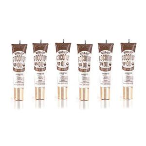 Ruby Kisses Broadway Vita-Lip Clear Lip Gloss (Coconut Oil 6 Pack), Ultra-Hydrating & Soothing Formula with Vitamin Oils, High-Shine Non-Sticky Finish, Healing Glossy Lip Balm Locks in Moisture