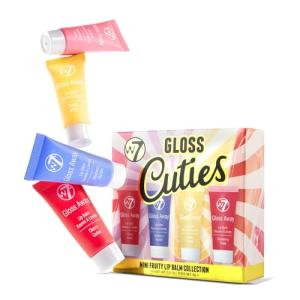 W7 Gloss Cuties - Mini Fruity Lip Balm Collection - Hydrating & Tinted Lip Balms - Stocking Stuffer