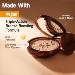 Physicians Formula Bronze Booster Pressed Bronzer - Vitamin-Infused Glow Activators, Mistake-Proof Formula, Natural Finish, Cruelty-Free & Hypoallergenic - Light to Medium