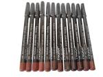 12-Piece Brown Tone Lip Liner Pencil Set, Assorted Colors