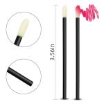 100 Pack Disposable Lip Brushes Lipstick Wands Lip Gloss Applicator Brush Makeup Tool Make Up Applicators Perfect Beauty Cosmetic Kits Mascara Wand Set Lash Spoolies for Eyelash Extensions (Black)