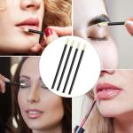 100 Pack Disposable Lip Brushes Lipstick Wands Lip Gloss Applicator Brush Makeup Tool Make Up Applicators Perfect Beauty Cosmetic Kits Mascara Wand Set Lash Spoolies for Eyelash Extensions (Black)