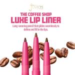 Juvia's Place Coffee Shop Luxe Lip Liner - Cocoa Latte - Colorstay Matte Finish Lip Pencil, Makeup for Natural Long Lasting Beauty and Sensational Wear, Lip Stain Kiss Proof Cosmetics