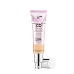 IT Cosmetics CC+ Cream Illumination (Medium) - Radiant Full Coverage Foundation With SPF 50+, Color Corrector & Hydrating Anti-Aging Serum, Hydrolyzed Collagen + Peptides - 1.08 fl oz