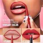 Wavuketu Nude Brown Lip Liner Lipstick for Women, Waterproof Long Lasting Lip Liner Pencil Lip Stick Set, Lip Kit With Lipliner Lipstick, Smudgeproof Lip pencil Lip Crayon 02#