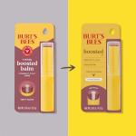 Burt’s Bees Stocking Stuffers Tinted Boosted Balm, Misty Mauve, Hydrating Tinted Lip Balm, 24 Hour Lip Moisturizer with Responsibly Sourced Beeswax, 100% Natural Origin, 1 Count, 0.16oz