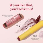 Burt’s Bees Stocking Stuffers Tinted Boosted Balm, Misty Mauve, Hydrating Tinted Lip Balm, 24 Hour Lip Moisturizer with Responsibly Sourced Beeswax, 100% Natural Origin, 1 Count, 0.16oz
