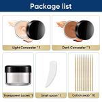 Tattoo Cover Up Makeup Waterproof, 2 Colors Tattoo Cover Up Concealer, Suitable for Scars, Vitiligo, Spots, Invisible and Natural