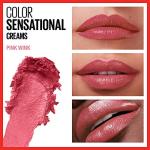Maybelline Color Sensational Lipstick, Lip Makeup, Cream Finish, Hydrating Lipstick, Pink Wink, Coral Pink ,1 Count