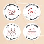 TIRTIR Mask Fit Red Cushion Foundation | Full coverage, Weightless, Skin fit, Satin Glow Finish, Korean Makeup BB Foundation, beauty, Tattoo cover up, Buildable (#21N Ivory, 0.63 Fl Oz)