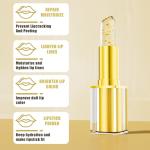 2 Pcs Color Changing Lipstick, Transferproof Gold Crystal Ph Lipstick Color Changing, Clear Lip stick That Changes Color, Nourishing Long Lasting 24 Hours Moisturizing Shine Lip Gloss for Women