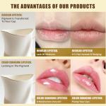 2 Pcs Color Changing Lipstick, Transferproof Gold Crystal Ph Lipstick Color Changing, Clear Lip stick That Changes Color, Nourishing Long Lasting 24 Hours Moisturizing Shine Lip Gloss for Women