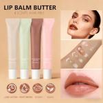 Summer Lip Balm Butter,Long Lasting Moisturizing,Deeply Hydrates &Natural Lip Gloss with Shea Butter Olive Oil,Non-Sticky Soothes Soften Dry Lips.(4PCS)