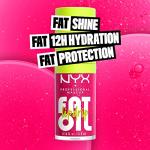 NYX PROFESSIONAL MAKEUP Fat Oil Lip Drip, Moisturizing Lip Oil Gloss, Vegan Tinted Formula, Up to 12 HR Hydration - Supermodel (Shimmering Magenta)