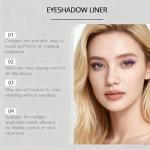 VFFWBB Shadow Liner 2-in-1 Eyeliner & Eyeshadow,Plum Eyeshadow Stick,Perfect Color Duo-shadow Liner, Waterproof Eyeliner, Smudge-proof Duo Eye Shadow Stick, Long-lasting Combination, Easy To Apply