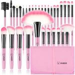 Makeup Brushes, VANDER 32pcs Makeup Brush Set Professional Soft Synthetic Foundation powder concealer blending Make up Brushes, eye shadow blush face brush set, Pink