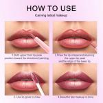 Kaely 2-in-1 Mauve Metallic Lipstick and Lip Liner Makeup, Shimmer Liquid Metallic Lipsticks for Women, Glitter Lip Gloss Stain Long Lasting Waterproof Smudge Proof 24 Hour, Vegan & Cruelty-Free, 16