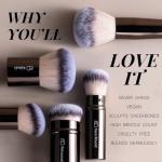 Professional Makeup Brushes BS-MALL With Travel Case - Kabuki Brush Eyeshadow Brush, Concealer Brush, Blush Brush Bronzer & Foundation Brush 20 Pcs, Labeled Daily Use & Versatile Occasions