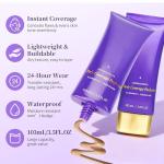 Tattoo Cover Up Makeup, Body Coverage Perfector Waterproof for Leg & Body Makeup, Bruise Scar Make up Tattoo Concealer Skin Full Coverage with Long Lasting 3.5oz, Bronze Radiance