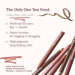 Tower 28 OneLiner Creamy Lip Liner Pencil – Defines Lips, Prevents Feathering, Doubles as Eye Pencil – Vegan & Sensitive Skin Safe – Work of Art Pink Taupe Lip Liner