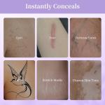 Tattoo Cover Up Makeup, Body Coverage Perfector Waterproof for Leg & Body Makeup, Bruise Scar Make up Tattoo Concealer Skin Full Coverage with Long Lasting 3.5oz, Bronze Radiance