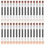 TIESOME 30Pcs 2 in 1 Eyeshadow Smudge Brush for Women, Dual Sides Disposable Eye Shadow Applicators Sticks Eyes Makeup Cosmetic Tool Portable Travel Mini Eyes Makeup Brushes Concealer Brush