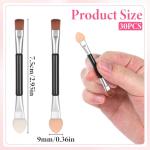 TIESOME 30Pcs 2 in 1 Eyeshadow Smudge Brush for Women, Dual Sides Disposable Eye Shadow Applicators Sticks Eyes Makeup Cosmetic Tool Portable Travel Mini Eyes Makeup Brushes Concealer Brush