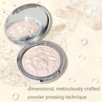 K'APEINE Face Highlighter Palette,Pink Glitter Eyeshadow Pearl Shimmer Single Makeup Kit High Glossy Face Makeup Palette Sparkling Highlighter Makeup Palette Smooth Baked Lasting Shining Makeup Kit-03