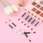 TIESOME 30Pcs 2 in 1 Eyeshadow Smudge Brush for Women, Dual Sides Disposable Eye Shadow Applicators Sticks Eyes Makeup Cosmetic Tool Portable Travel Mini Eyes Makeup Brushes Concealer Brush
