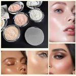 K'APEINE Face Highlighter Palette,Pink Glitter Eyeshadow Pearl Shimmer Single Makeup Kit High Glossy Face Makeup Palette Sparkling Highlighter Makeup Palette Smooth Baked Lasting Shining Makeup Kit-03