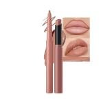 Wavuketu Nude Brown Lip Liner Lipstick for Women, Waterproof Long Lasting Lip Liner Pencil Lip Stick Set, Lip Kit With Lipliner Lipstick, Smudgeproof Lip pencil Lip Crayon 02#