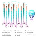 11PCS Makeup Brushes Set, Stocking Stuffers for Teen Girls Kids Women, Foundation Eyebrow Blush Brushes, Easter Basket Stuffers Essentials, Christmas Gifts for Grandkids Teens Girls Accessories Stuff