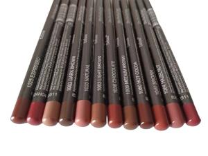 12pc Ultra Fine Lip &Eye Liner Brown Set