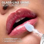 L'Oreal Paris Plump Ambition pH Hyaluron Lip Oil, Color Shifting Lip Tint with 24HR Hydration, Volumizing Shine and Lasting Color, 020 pH Rosé