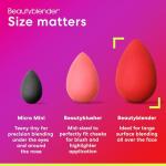Beautyblender® | Ruby Beauty Blender Makeup Sponge, Super-Soft Foam Easily Blends Foundations, Powders & Creams, Made in USA, Reusable, Washable, Streak Free Application, Vegan, Cruelty Free