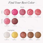 KYDA Baked Blush Palette, Marbleized Matte Blush, Buildable Natural Glow Cheek Color, Matte Stain Blusher Makeup, Long-wearing Smooth Coverage, Blend Seamlessly, Skin Glow Makeup Palette, Berry Canvas