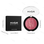 KYDA Baked Blush Palette, Marbleized Matte Blush, Buildable Natural Glow Cheek Color, Matte Stain Blusher Makeup, Long-wearing Smooth Coverage, Blend Seamlessly, Skin Glow Makeup Palette, Berry Canvas