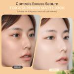 Club Suppin Translucent Pressed Powder Foundation + Overnight Skincare, Makeup Setting Powder & Matte Face Powder with Shea Butter, Amino Acids& Aloe Extract from Japanese Skincare Orange PLUSH