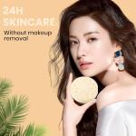 Club Suppin Translucent Pressed Powder Foundation + Overnight Skincare, Makeup Setting Powder & Matte Face Powder with Shea Butter, Amino Acids& Aloe Extract from Japanese Skincare Orange PLUSH