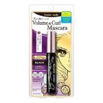 HEROINE MAKE by KISSME Volumizing Mascara Waterproof & Curvy Brush for Eye Makeup | Waterproof Mascara Volume & Length by Defining Fiber for Long-lasting Natural Eyelash Look, from Japan, Black, 1 EA