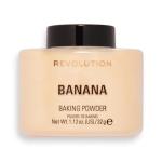 Revolution, Loose Baking Powder, Makeup Setting Powder, Long-Lasting Coverage, Mattifies & Reduces Shine, Banana, 1.12 oz