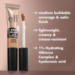 e.l.f. Soft Glam Satin Concealer, Medium Coverage For Blemishes & Under-Eye, Crease-Resistant, Long Lasting, Vegan & Cruelty-Free, 25 Light Neutral