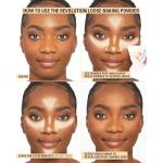 Revolution, Loose Baking Powder, Makeup Setting Powder, Long-Lasting Coverage, Mattifies & Reduces Shine, Banana, 1.12 oz