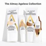 Almay Anti-Aging Foundation, Smart Shade Face Makeup with Hyaluronic Acid, Niacinamide, Vitamin C & E, Hypoallergenic-Fragrance Free, 100 Light, 1 Fl Oz (Pack of 1)
